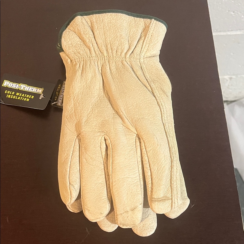 💲 Positherm Insulated Cream Work Gloves- Medium